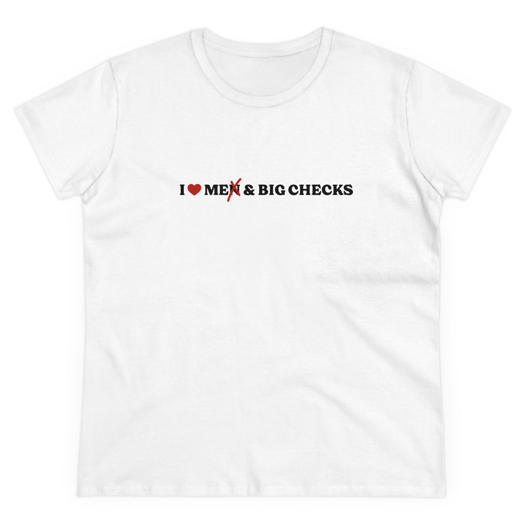 I Love Me & Big Checks Women's Tee