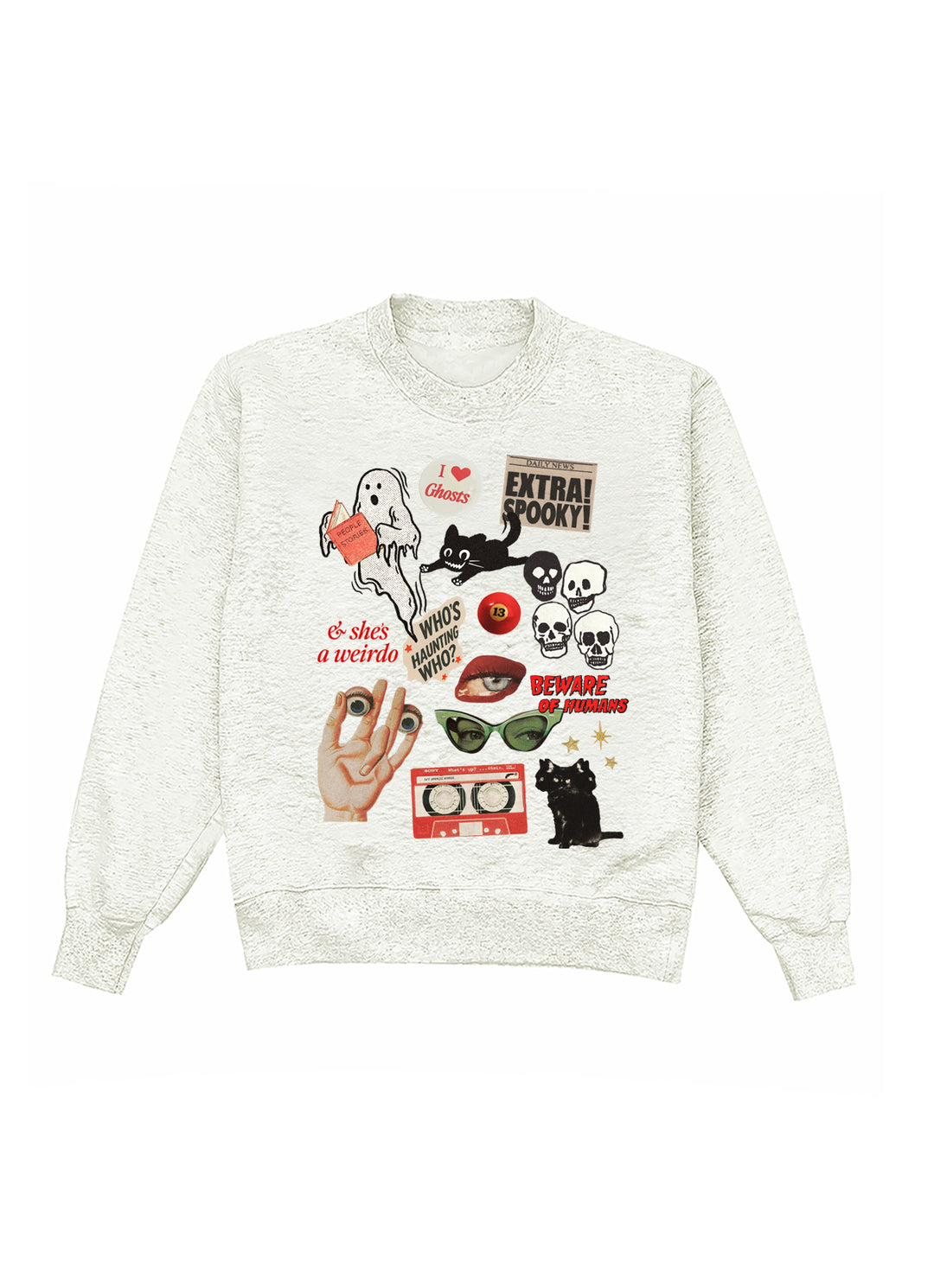 Halloween Charms Heather Crewneck