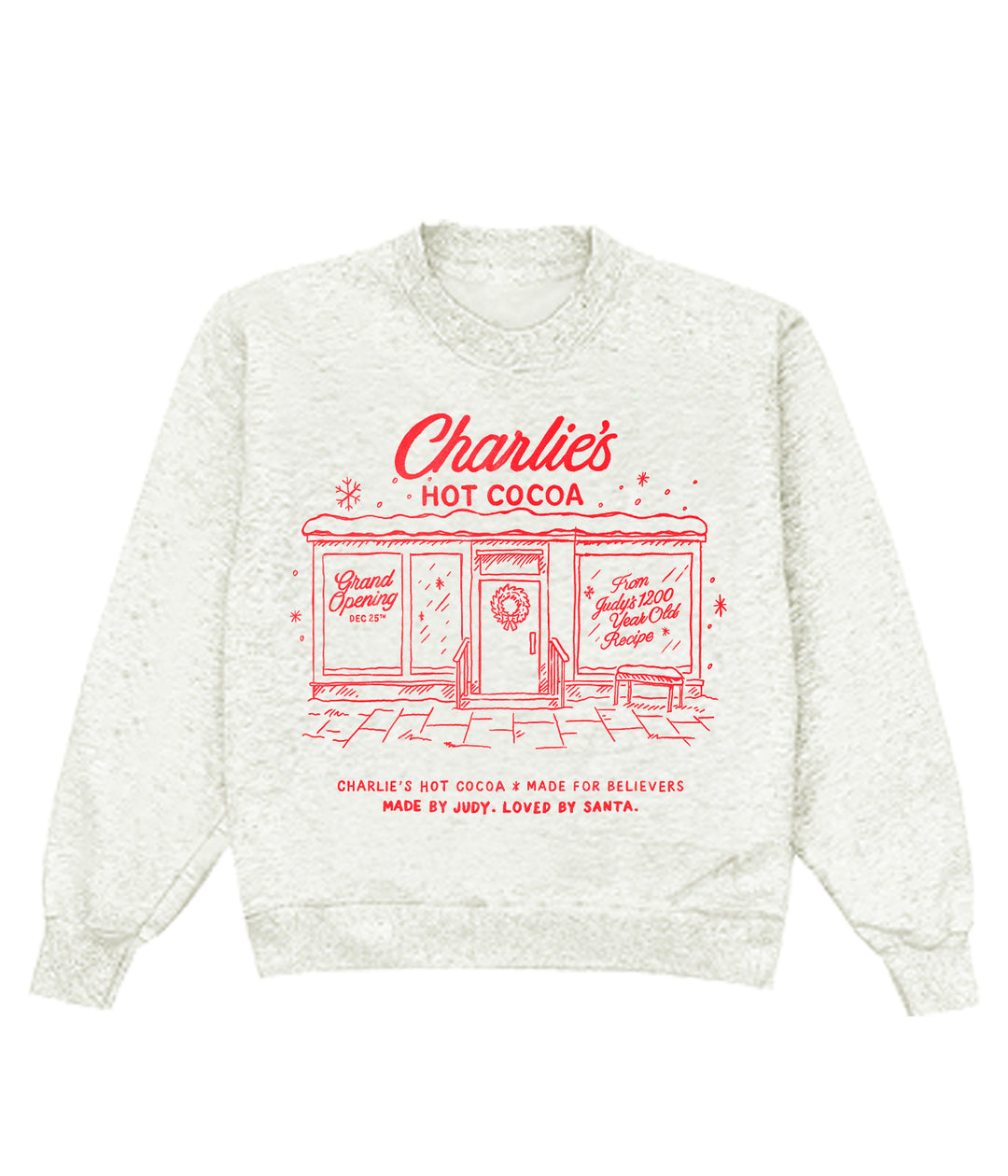 Charlie's Hot Cocoa Heather Crewneck