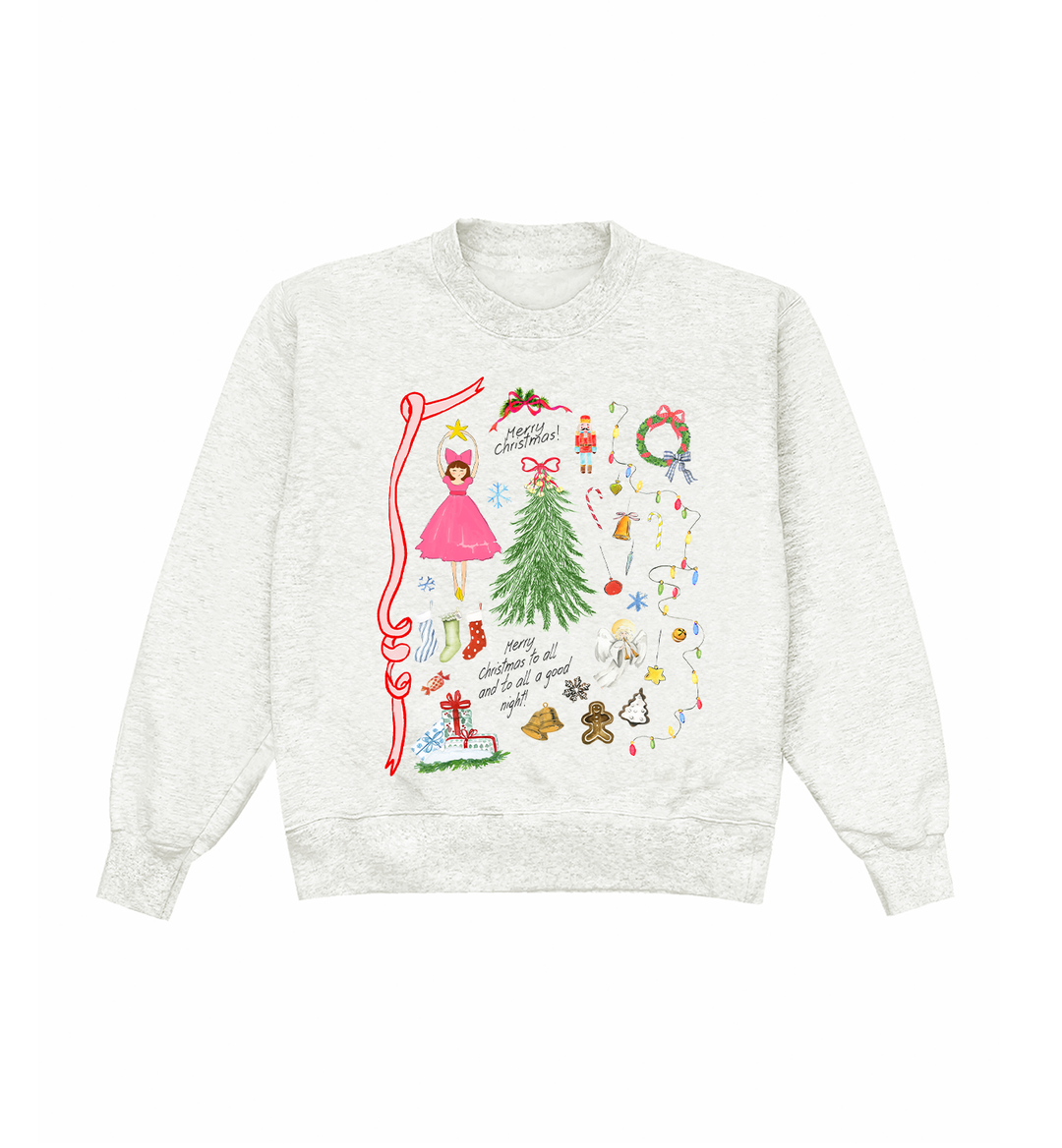 Christmas Charms Heather Crewneck