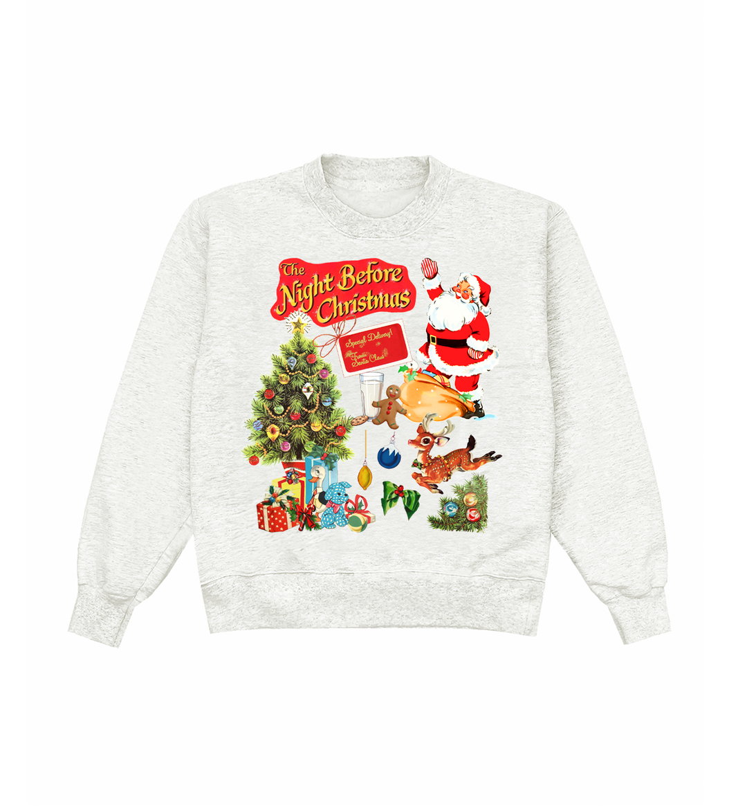 Night Before Christmas Heather Crewneck
