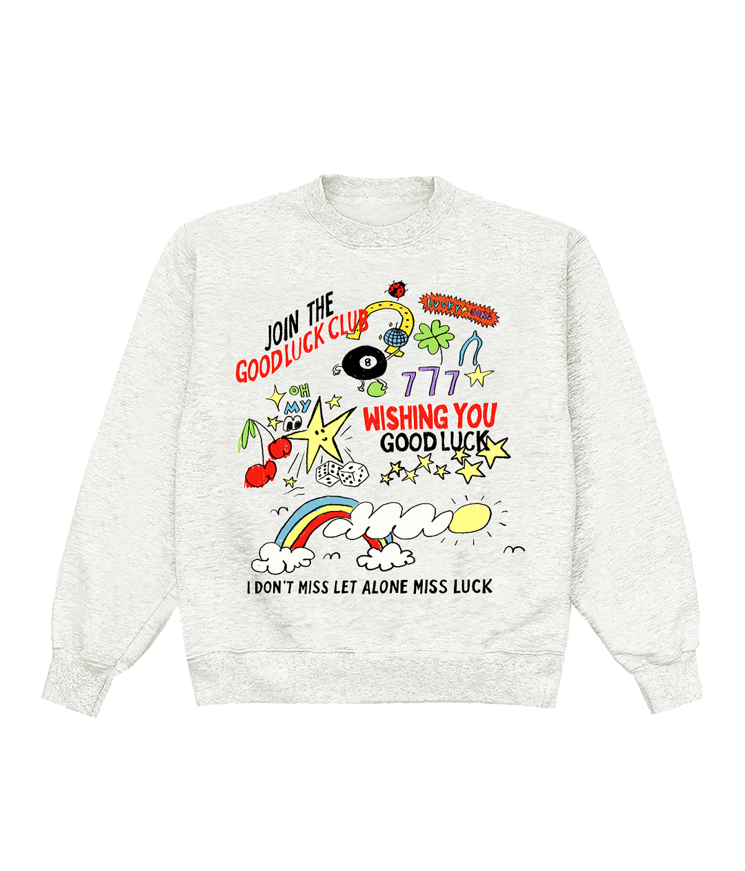 Join The Good Luck Club Heather Crewneck