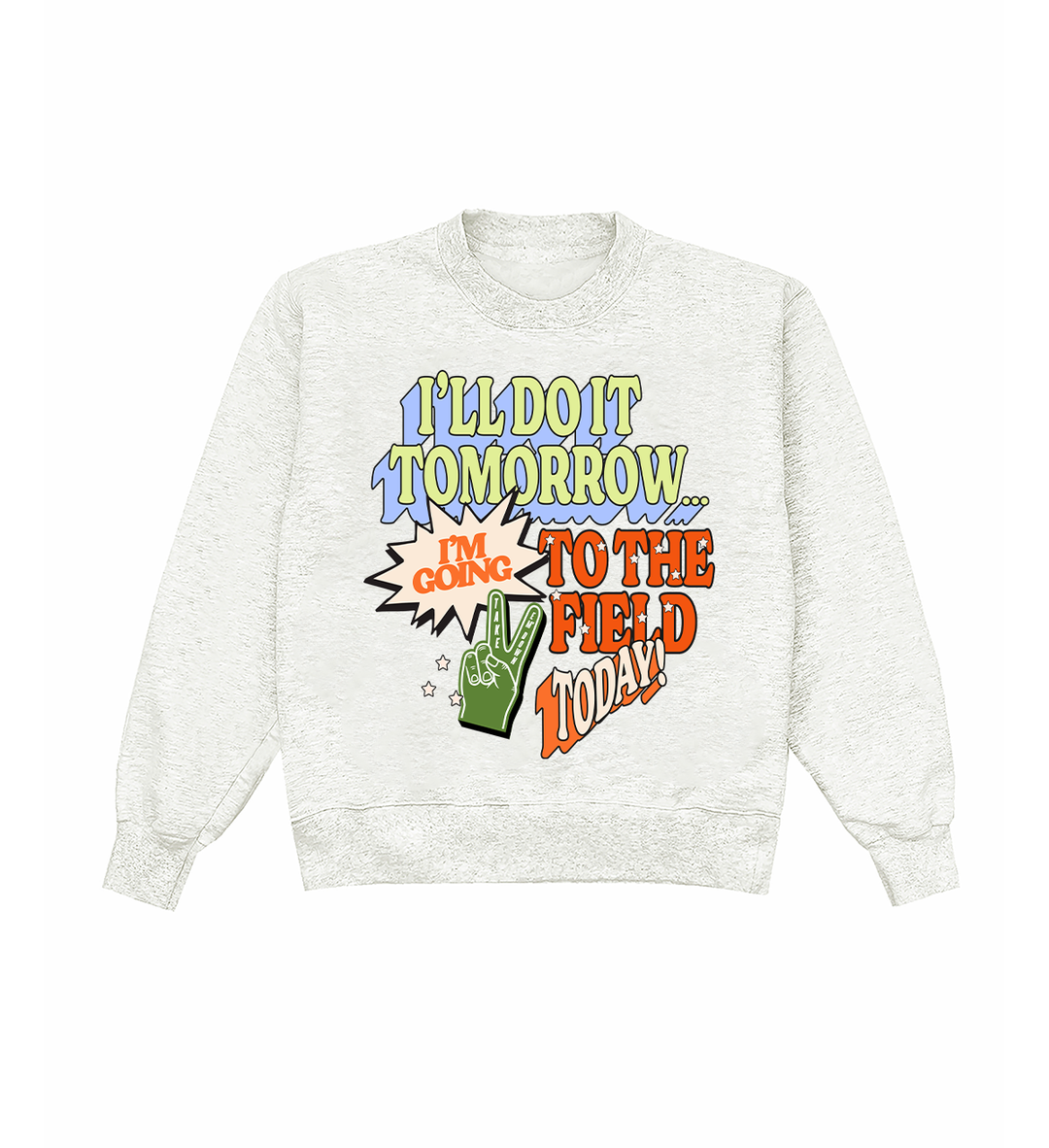 Going To The Game Heather Crewneck