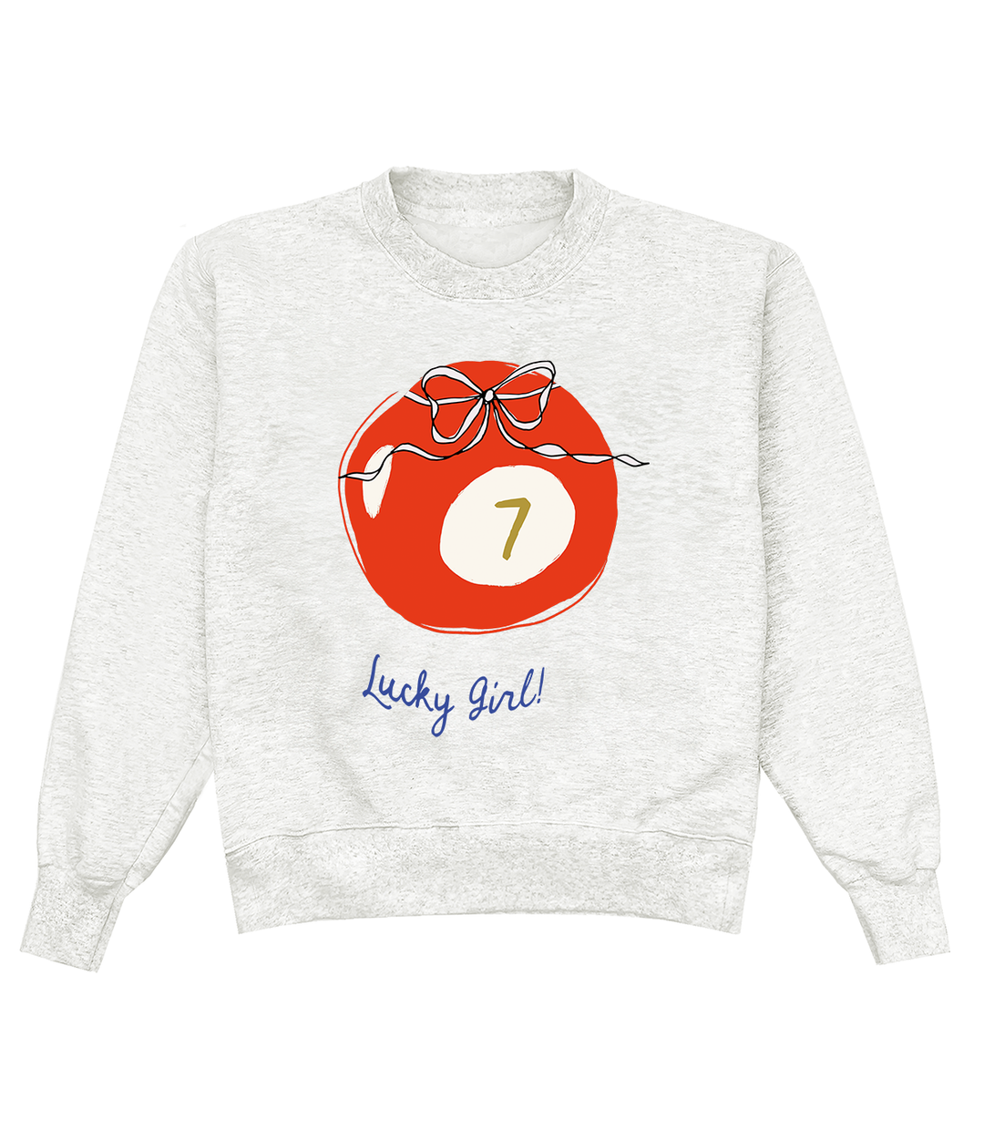Lucky Girl Ash Crewneck