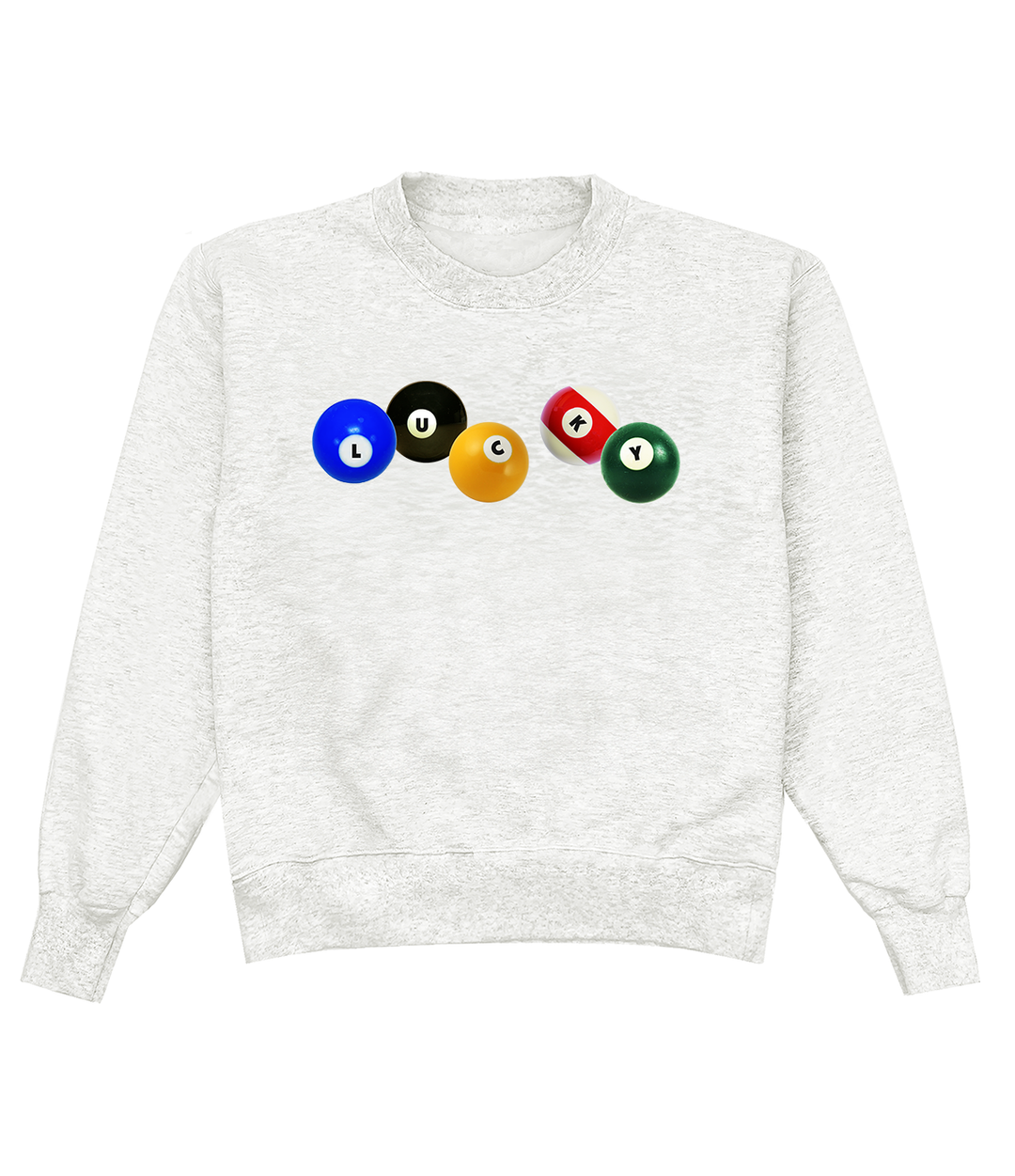 Lucky Oatmeal Heather Crewneck