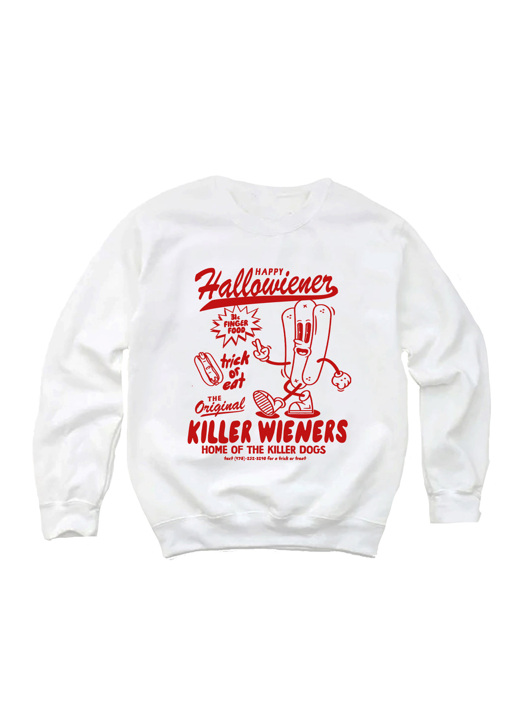 Happy Hallowiener! Youth Crewneck