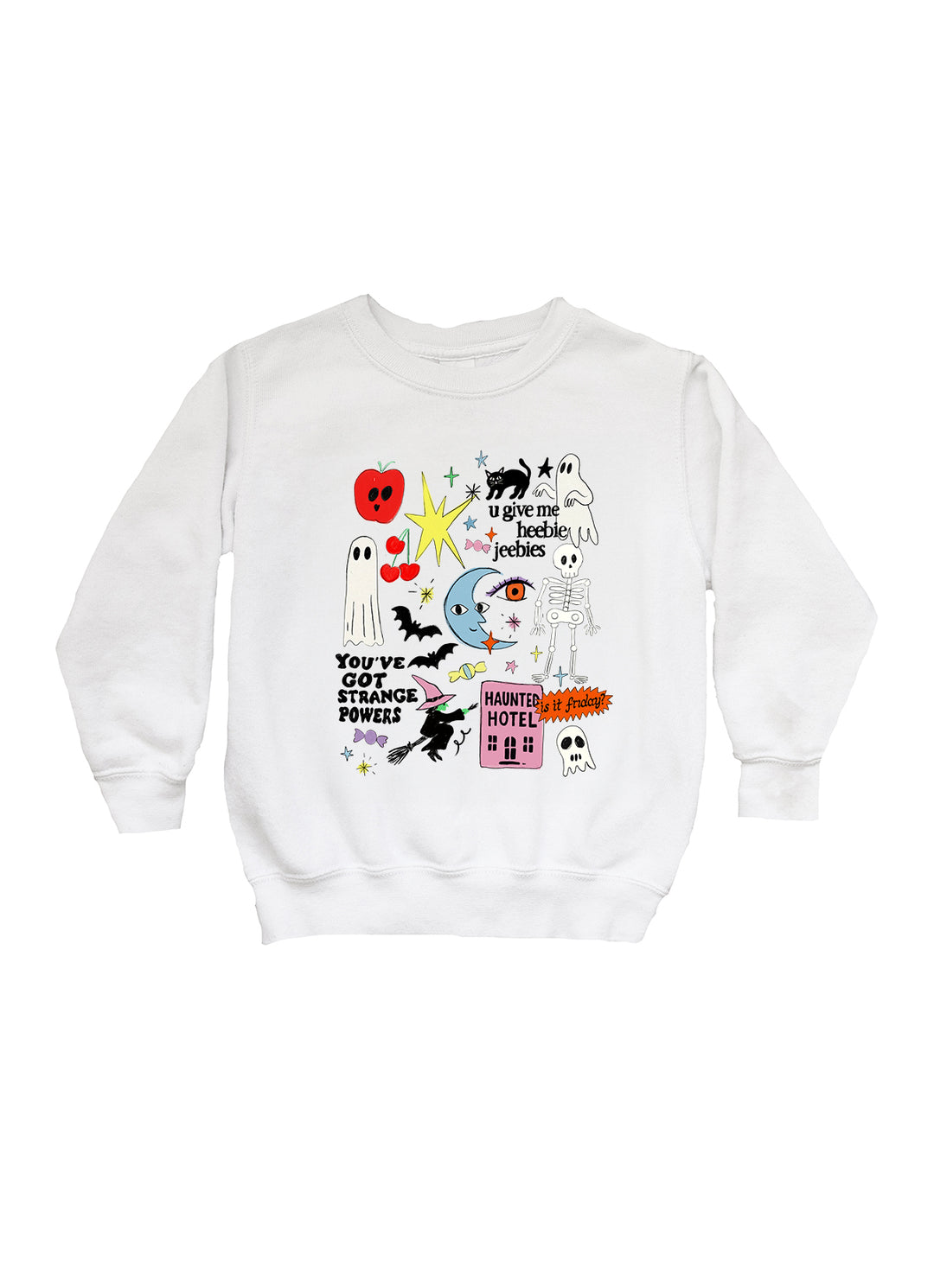 Halloween Doodles Youth Crewneck