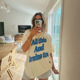 All This And Brains Too Blue Tee