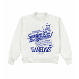 Sunday's In America Blue Heather Crewneck