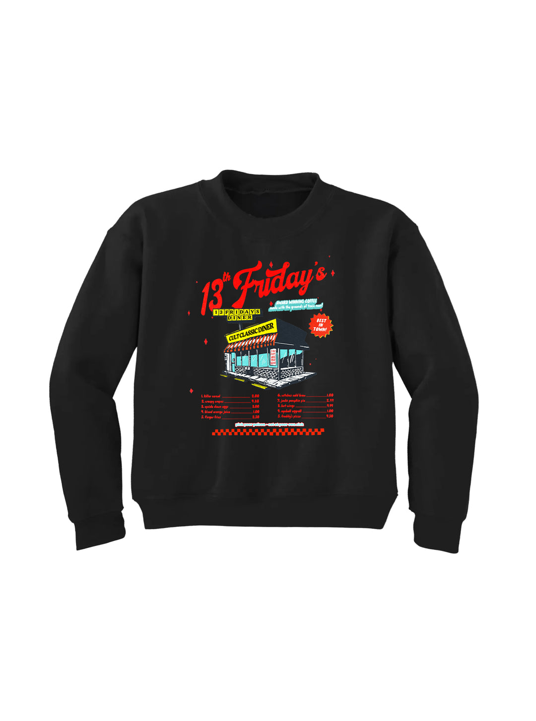 13th Friday's Diner Youth Crewneck