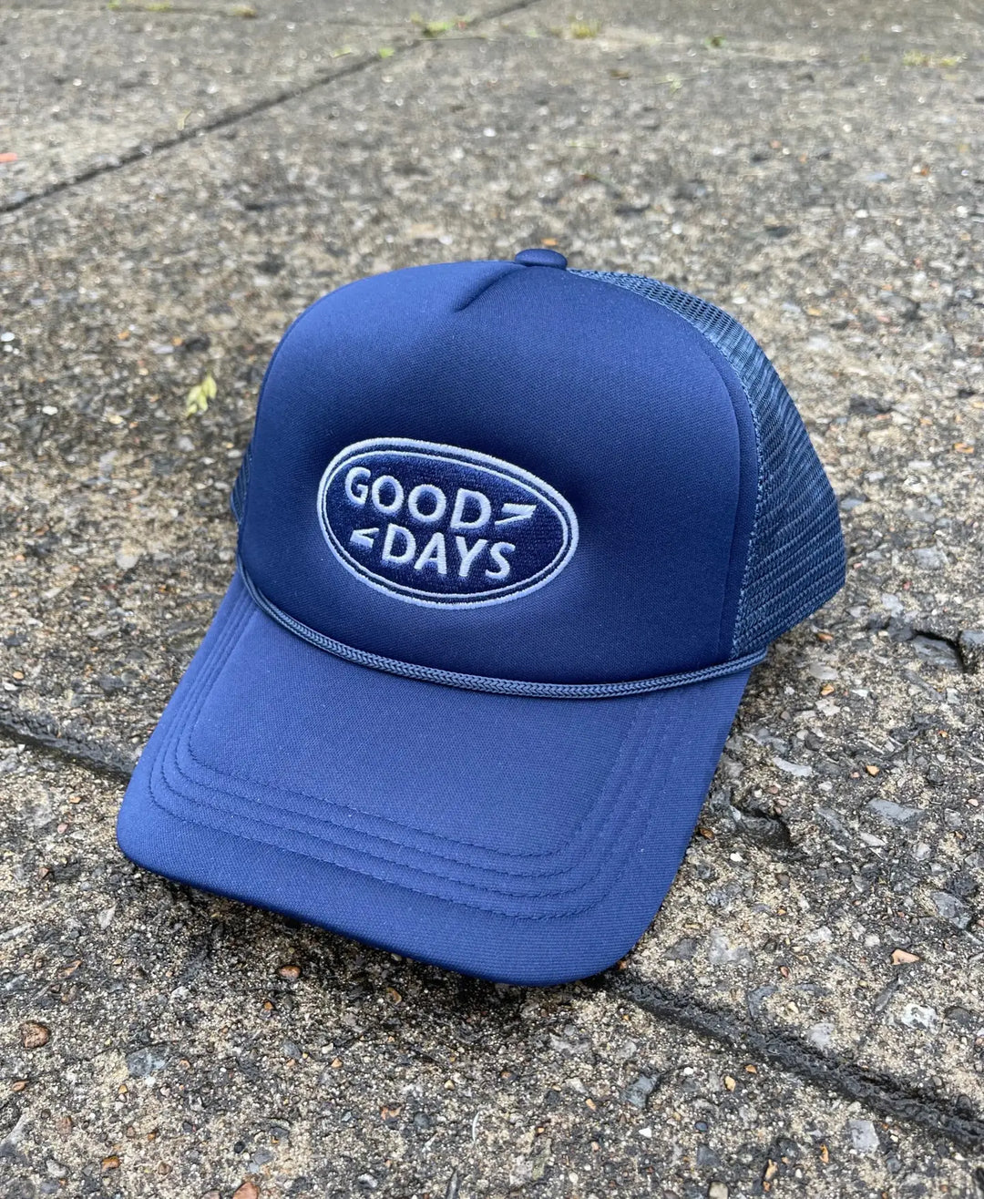 Good Days Trucker Hat Navy