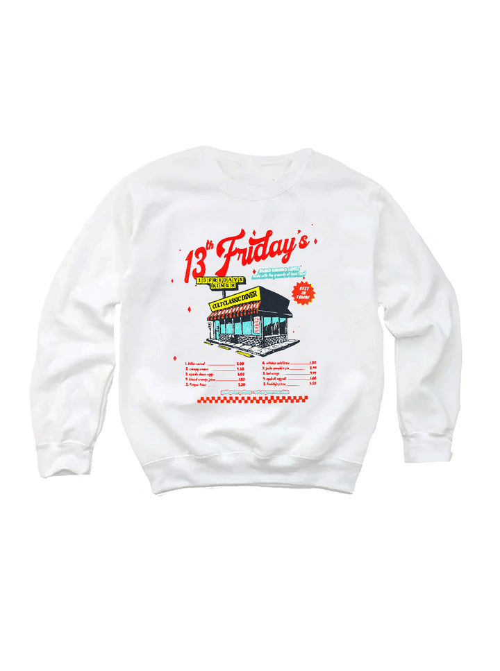 13th Friday's Diner Youth Crewneck