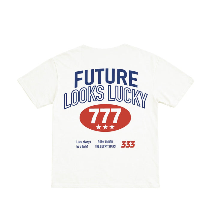 White t-shirt with &