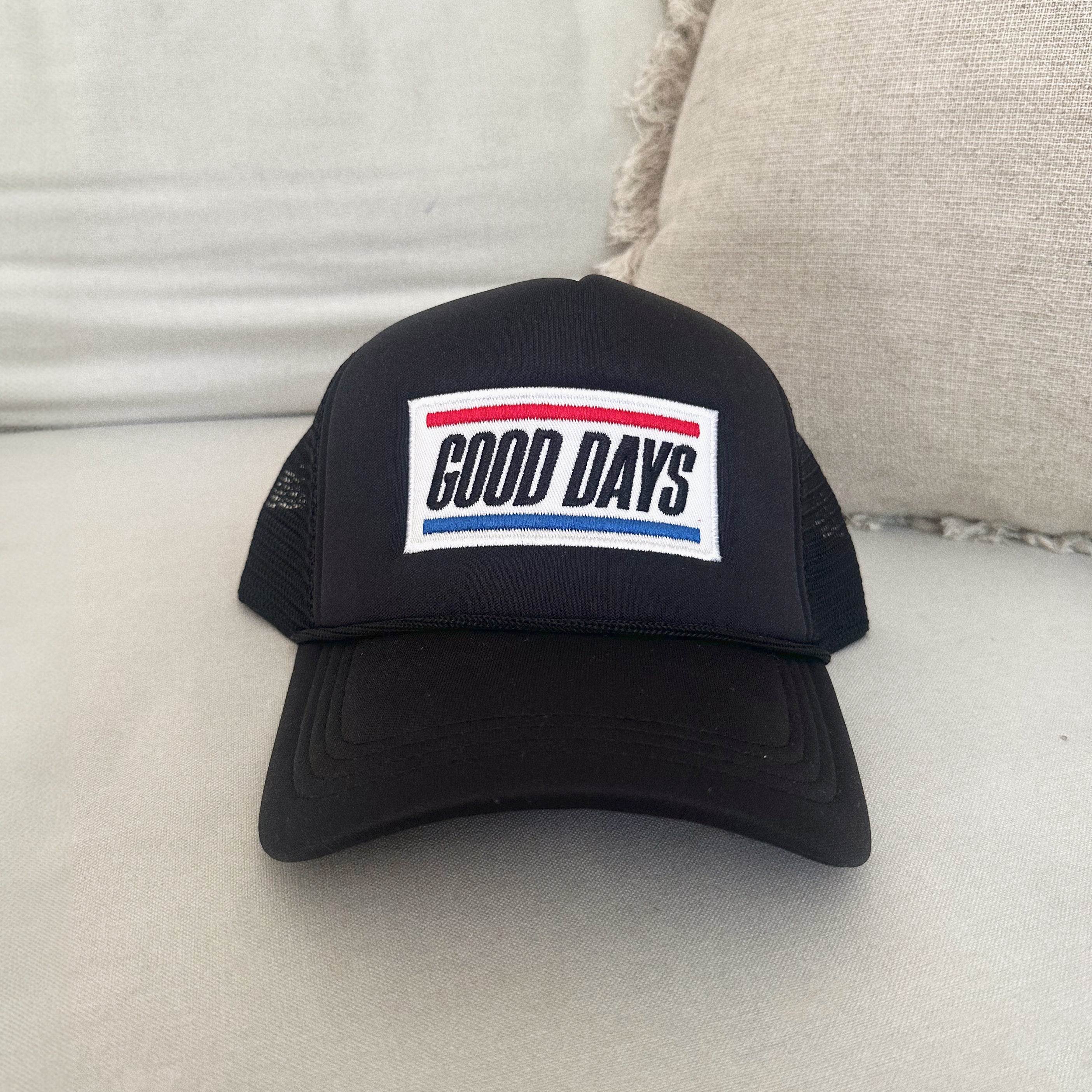 Good Days Trucker Hat - Racing Black