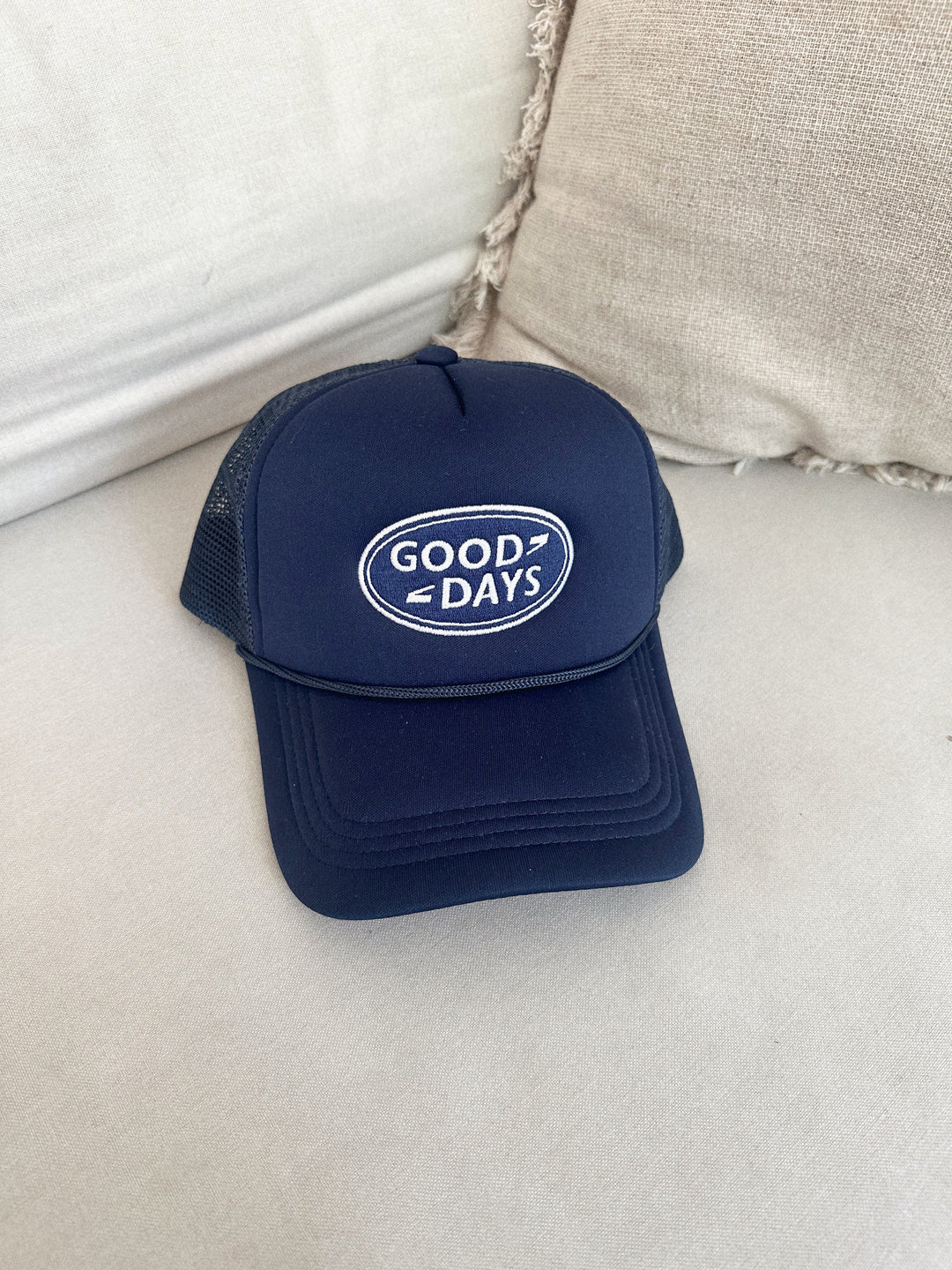 Good Days Trucker Hat Navy