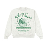 I Like To Rock Around Heather Crewneck