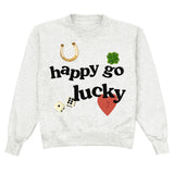 Happy Go Lucky Ash Crewneck