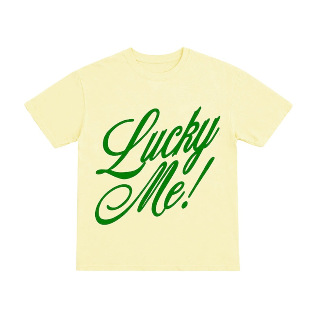 Yellow t-shirt with green &
