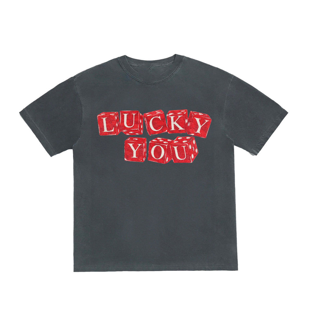 Black t-shirt with red &