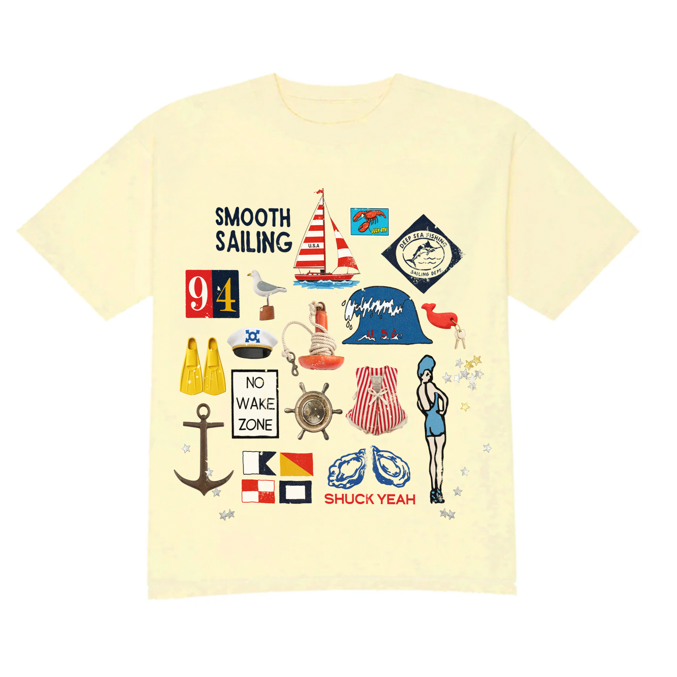 Summer Sailing Charms Tee