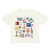 Summer Sailing Charms Cropped Boxy Tee