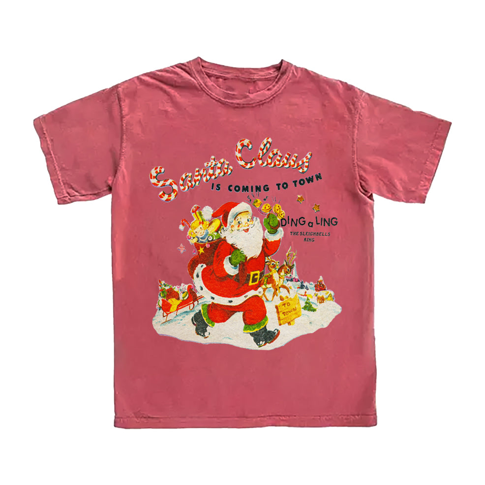 Santa's Coming To Town Tee