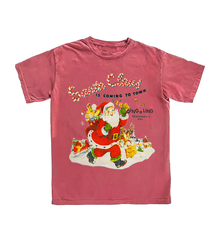 Santa's Coming To Town Tee