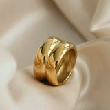 Charli Double Ridge Ring