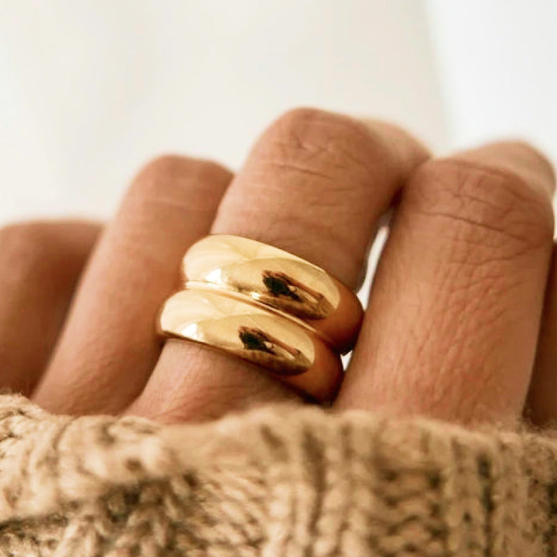 Charli Double Ridge Ring