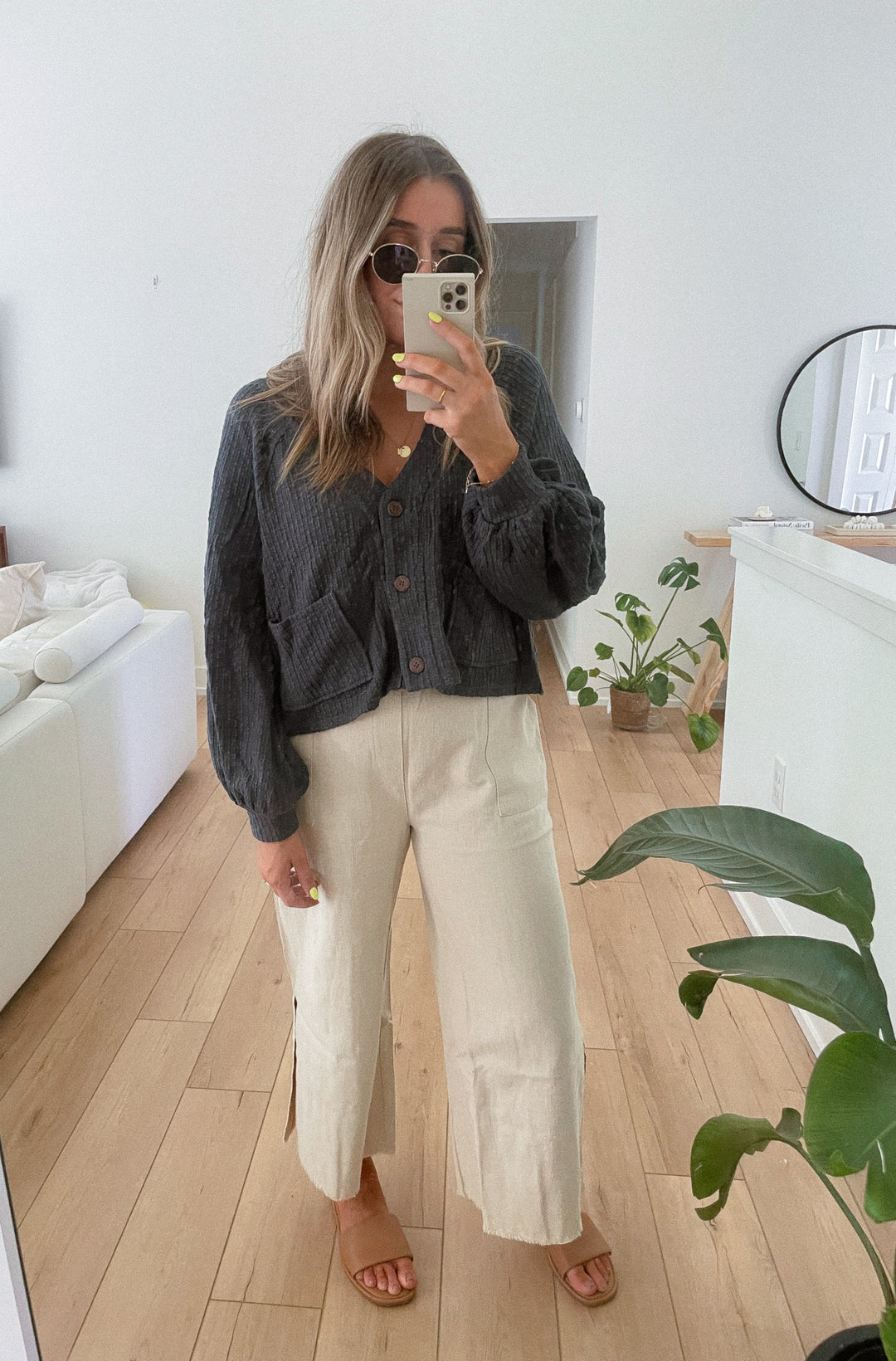 The Blake Cropped Linen Pant